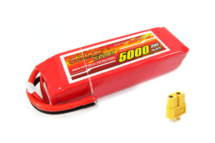Battery for radio-controlled model Dinogy Li-Pol 5000 mAh 14.8 V 4S 30C XT60