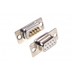 50 pcs - Connectors DB9 2u Gold RS232 COM port Female