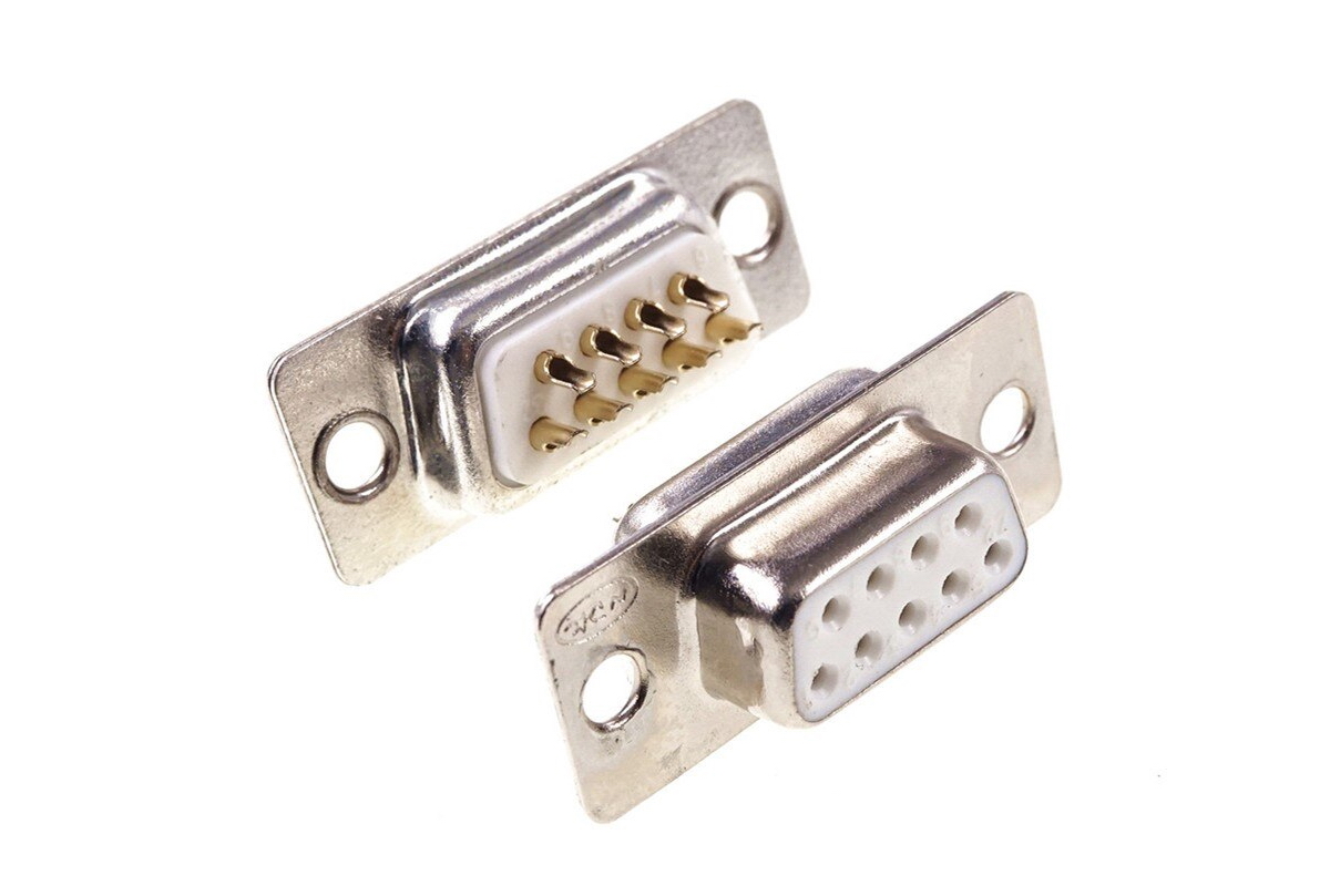 50 pcs - Connectors DB9 2u Gold RS232 COM port Female