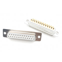 50 pcs - Connectors DB25 2u Gold Female