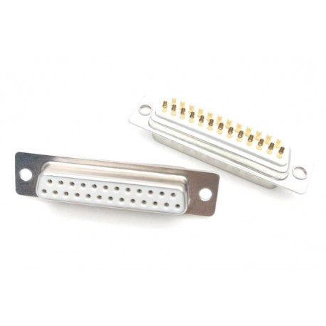 50 pcs - Connectors DB25 2u Gold Female