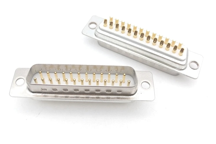 50 шт - Конектори DB25 2u Gold Male
