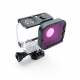Фиолетовый подводный фильтр на Supersuit корпус GoPro HERO5 Black