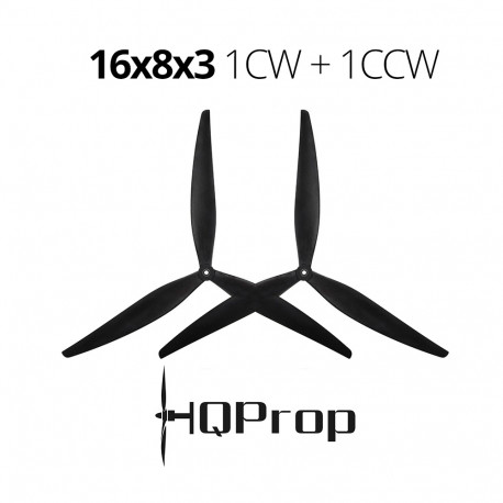 Propellers HQProp MacroQuad 16x8x3 reinforced nylon 2pcs (1CW + 1CCW)