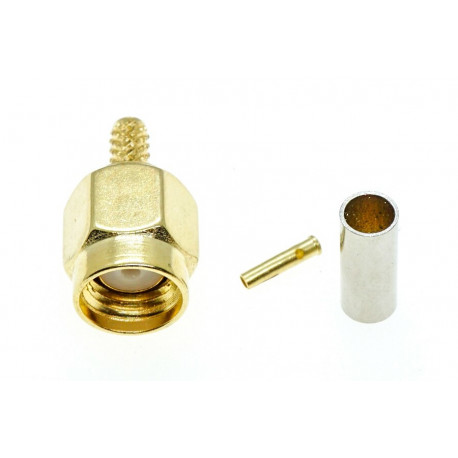 Connector for FPV and radio equipment (RP-SMA M to RG178/RG316 cable)