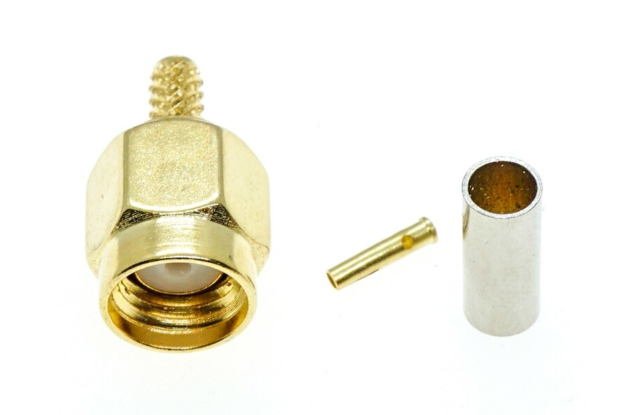 Connector for FPV and radio equipment (RP-SMA M to RG178/RG316 cable)