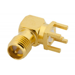 Connector for FPV and radio equipment (RP-SMA F angled 90° to the board)