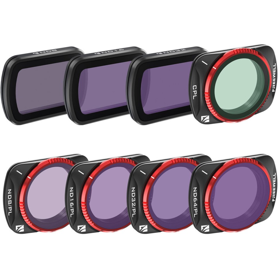 Набор фильтров Freewell All-Day Filter Kit для DJI Osmo Pocket 3 (8 шт.)