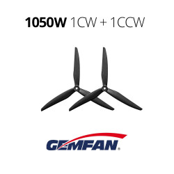 Пропелери GemFan 1050W-3 нейлон армований карбоном 2шт 1CW+1CCW