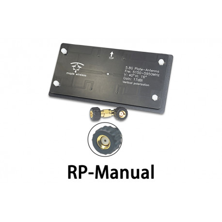 Antenna 5.5GHz Maple patch 17dB RP-SMA