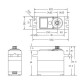 Servo drive standard 60g DSServo DS3225 24.5kg/0.165sec 25T digital