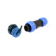 Connectors WEIPU 6pin male SP1310/P6 + female SP1312/S6 IP68 pair