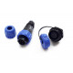 Connectors WEIPU 9pin male SP1310/P9 + female SP1312/S9 IP68 pair