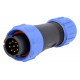 Connector WEIPU SP1310/P9 9pin male IP68