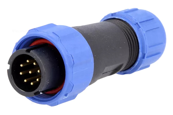 Connector WEIPU SP1310/P9 9pin male IP68