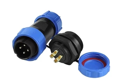 Connectors WEIPU 4pin male SP1310/P4 + female SP1312/S4 IP68 pair