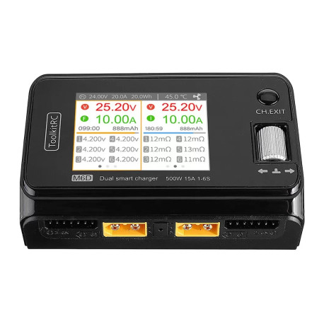 Charger Duo ToolKitRC M6D 500W 15A 1-6S without power supply