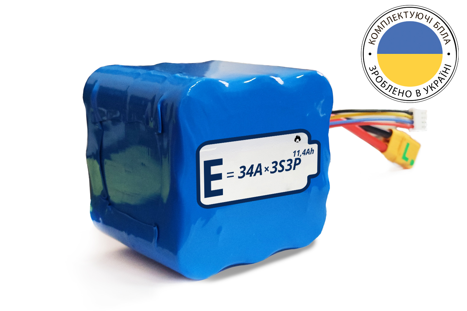 3S3P Energy Life 11400 mAh 26650-JGNE3800 LiFePO4 10AWG XT90S-F (001)