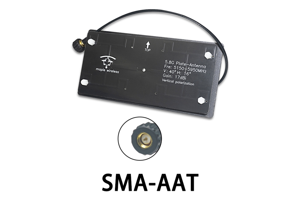 Antenna 5.5GHz Maple Patch 17dB SMA for tracker