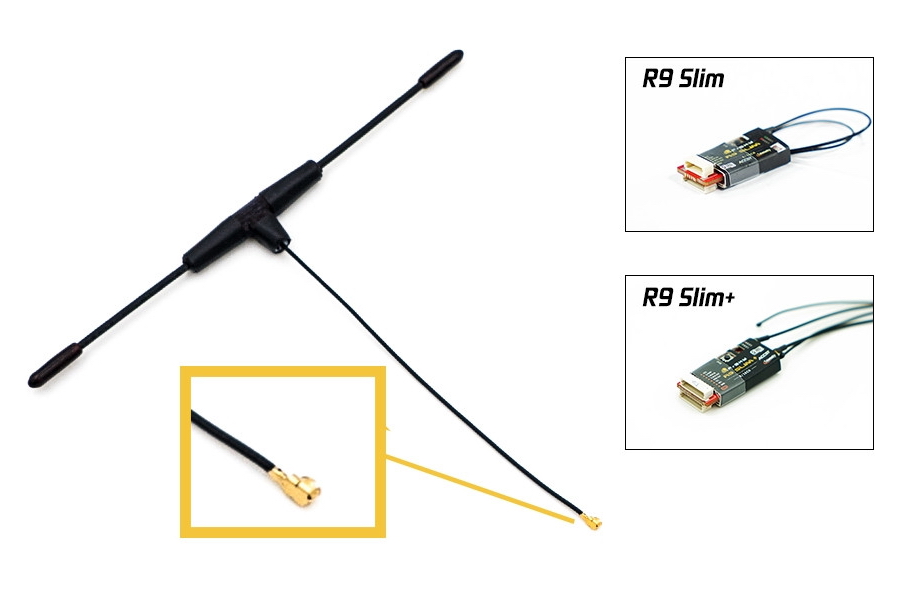 FrSky antenna dipole for R9 SX, MX, Slim+ IPEX1 receivers (868 MHz EU)