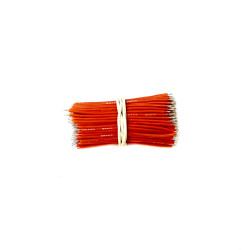 200pcs - tinned silicone wires 60 mm HEXIE 26 AWG (red)