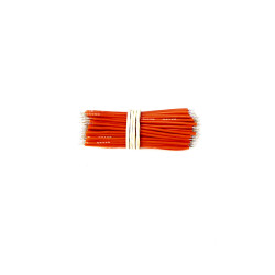 100pcs - tinned silicone wires 60 mm HEXIE 26 AWG (red)