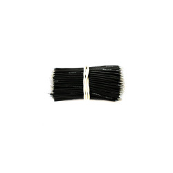 200pcs - Tinned silicone wires 60 mm HEXIE 26 AWG (black)