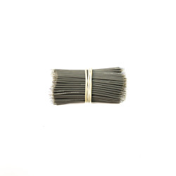 200pcs - tinned silicone wires 60 mm HEXIE 26 AWG (gray)