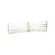 200pcs - tinned silicone wires 100 mm HEXIE 26 AWG (white)