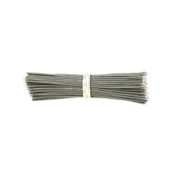 100pcs - tinned silicone wires 100 mm HEXIE 26 AWG (gray)