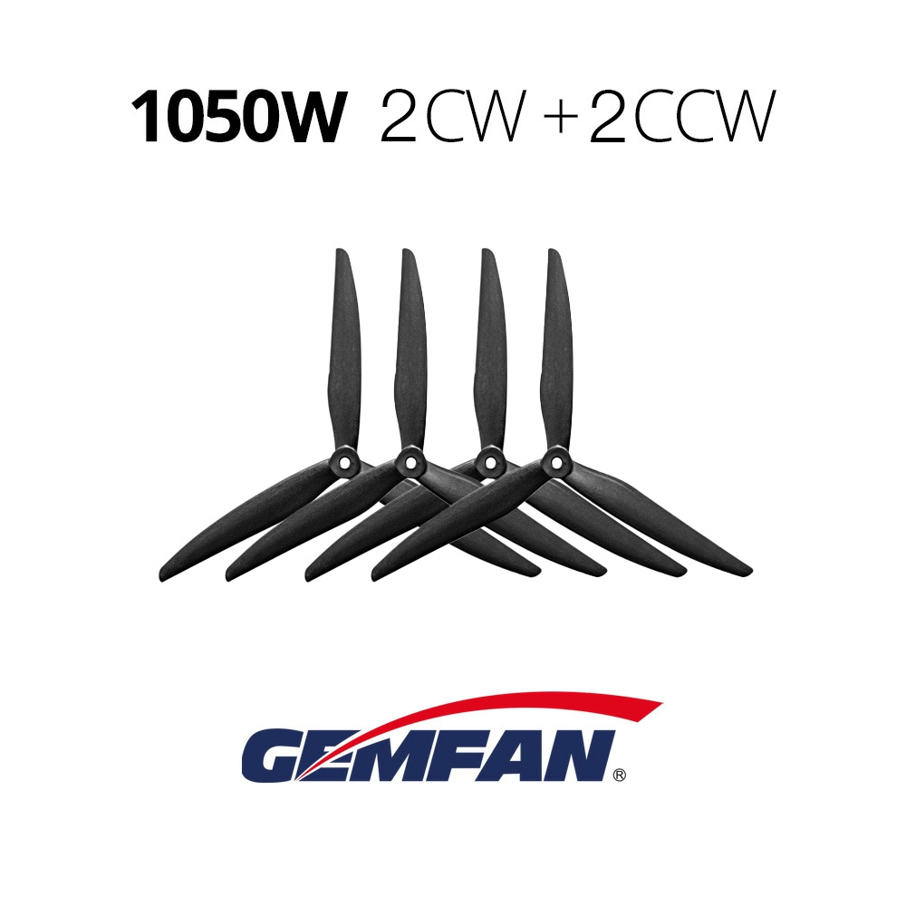 Propellers GemFan 1050W-3 carbon reinforced nylon 4pcs 2CW+2CCW
