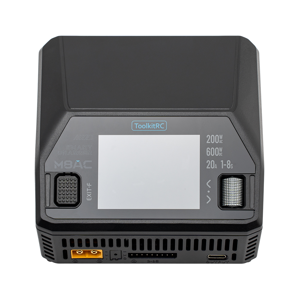 Charger ToolkitRC M8AC 600W 20A 1-8S with built-in power supply