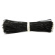 200pcs - tinned silicone wires 130 mm HEXIE 26 AWG (black)