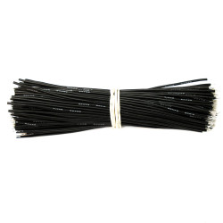 200pcs - tinned silicone wires 130 mm HEXIE 26 AWG (black)