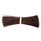 200pcs - tinned silicone wires 130 mm HEXIE 26 AWG (brown)