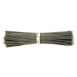 100шт - провода силиконовые луженые 130 мм HEXIE 26 AWG (серые)