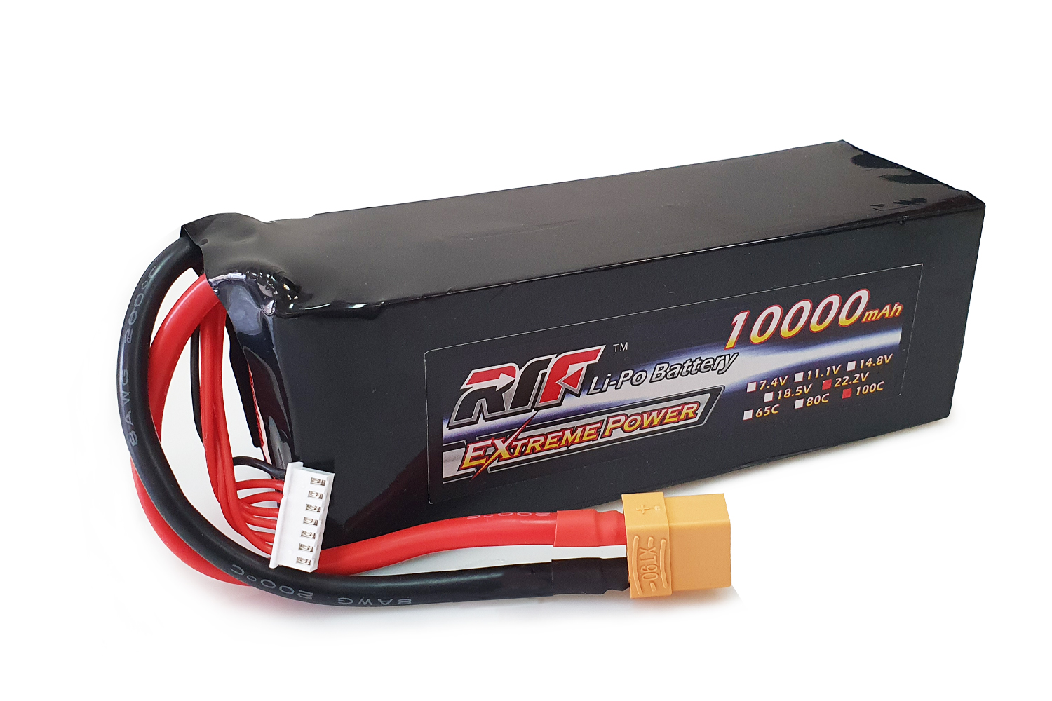 Dinogy Li-Pol RTF 10000mAh 22.2V 6S 100C XT90 Battery