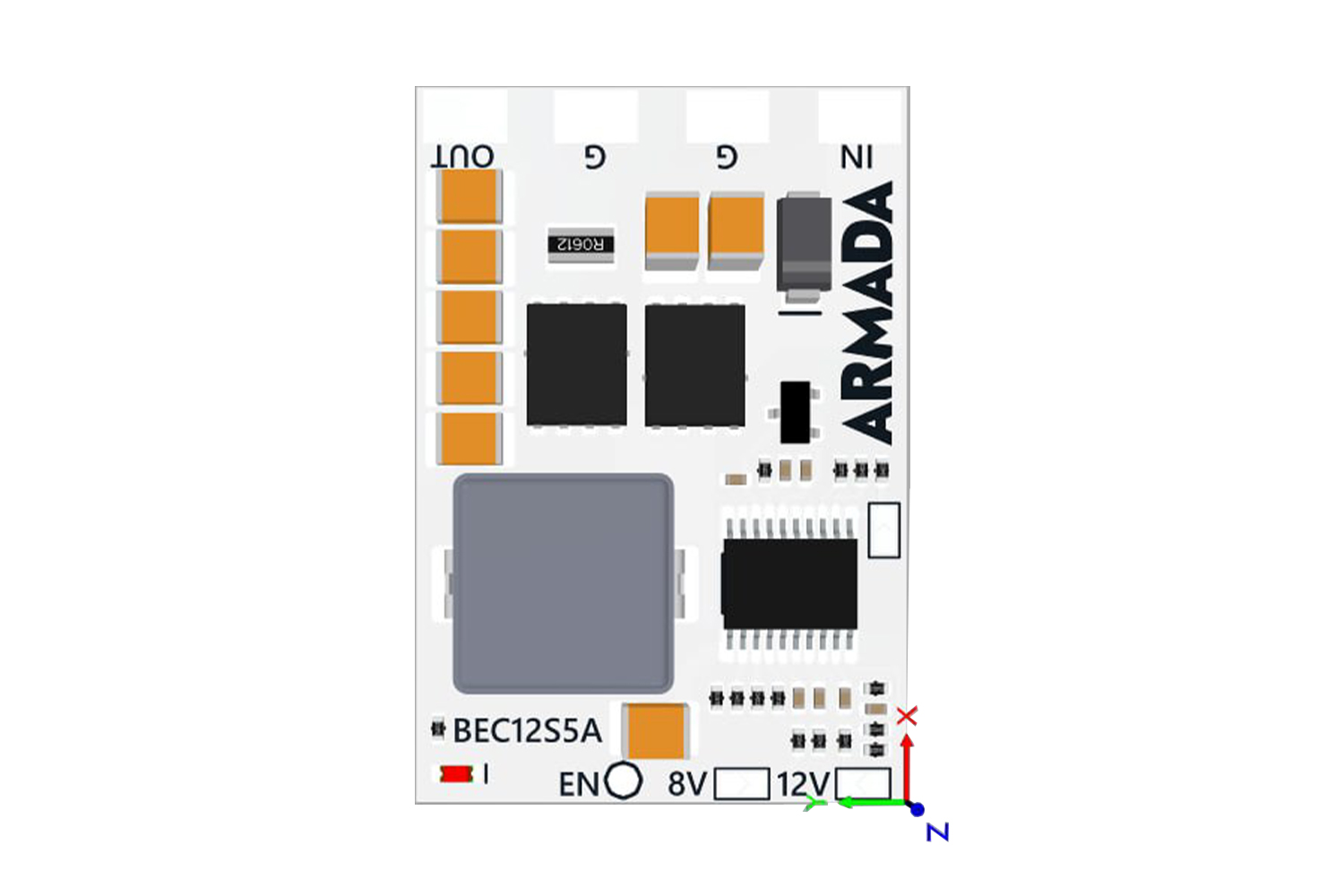 Регулятор питания ARMADA BEC 12S 6-55V - 5V/8V/12V 5A