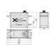 Servo 77.5g FrSky BLS5405H 54.9kg/0.12s/8.4V 40x20x33.5mm