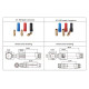 50 pcs - AMASS XT150 Female Connectors (black, red, blue)