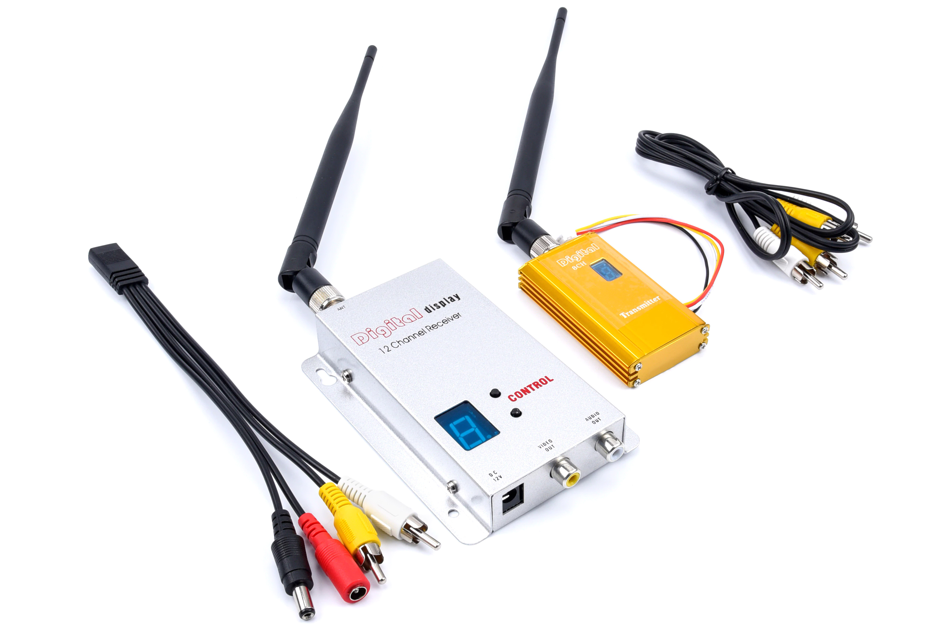 Комплект FPV TX+RX 1.2 ГГц 2W для передачи видеосигнала AV