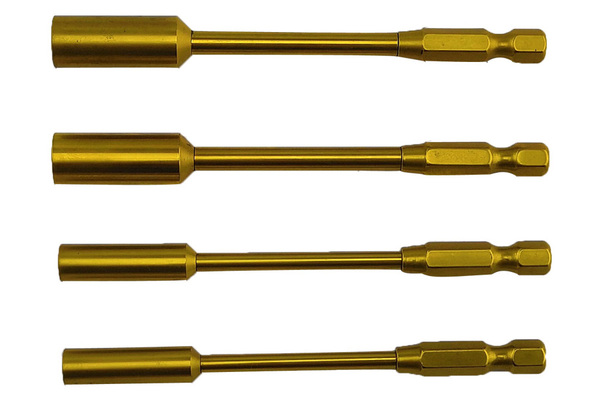RCTurn screwdriver socket bits set 4 pcs 4.0/5.5/7.0/8.0 1/4" length 100mm
