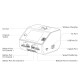 Charger for 2 batteries HOTA D6 PRO 200/650W 1-6S with built-in power supply