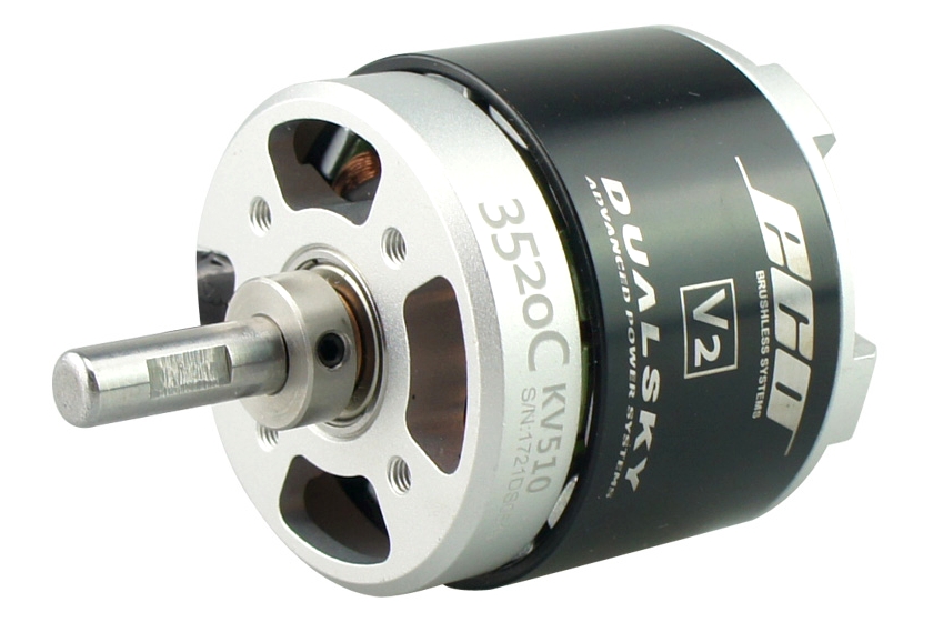 Мотор Dualsky ECO 3520C KV510 1150W для самолетов