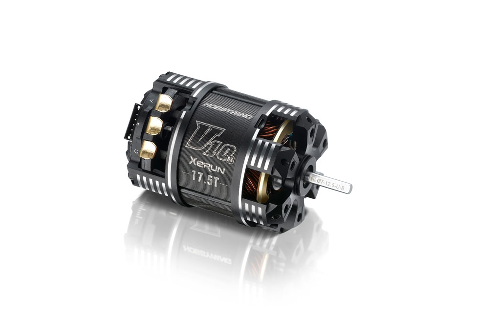 The sensor motor HOBBYWING XERUN V10 3650 6.5T 5120KV G3 for RC cars