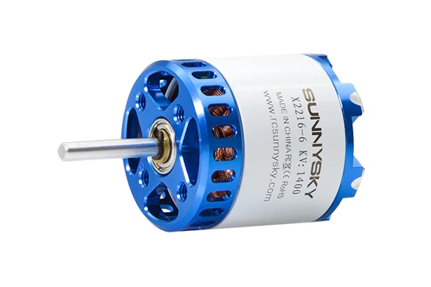 SunnySky X2216 V3 KV1400 3-4S Long Motor for airplanes (with long shaft)