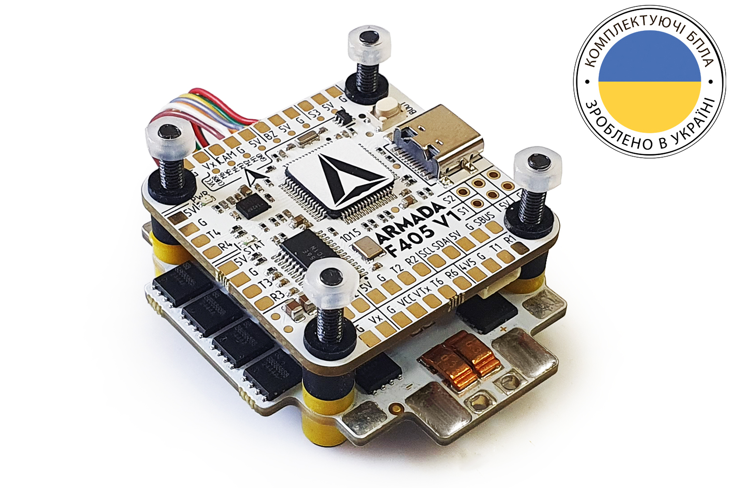 Flight stack for quadcopter ARMADA F405 V1 65A AM32 3-6S