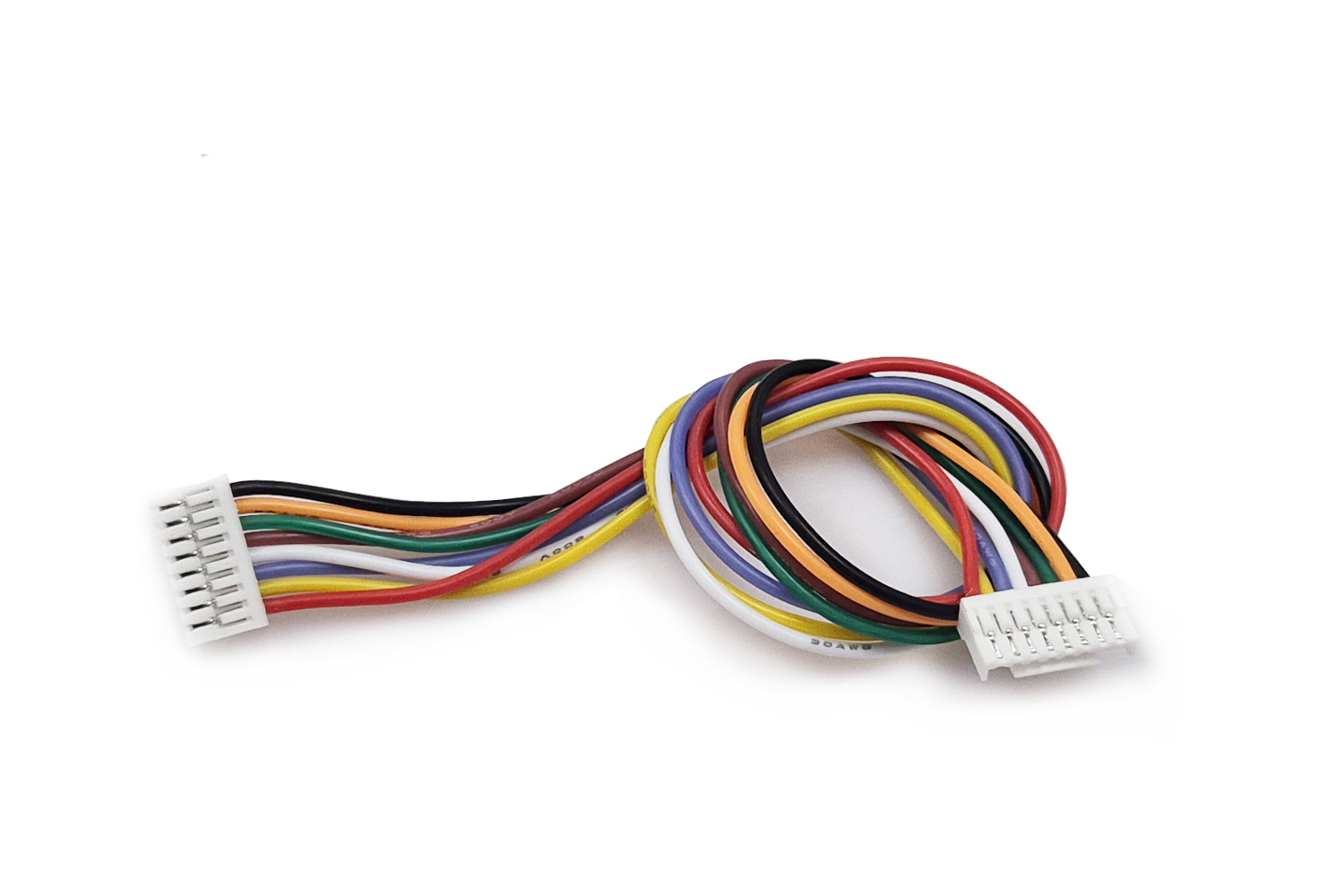 Silicone cable Micro JST GH F 8 pin - Micro JST GH F 8 pin 30AWG (150mm)
