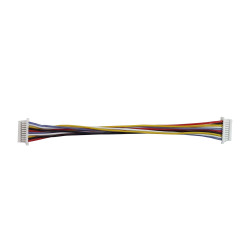 Silicone cable Micro JST SH1.0 F 10pin - Micro JST SH1.0 F 10pin 32AWG extended (100 mm)