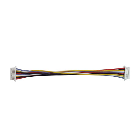 Кабель силиконовый Micro JST SH1.0 F 10pin - Micro JST SH1.0 F 10pin 32AWG развернутый (100 мм)